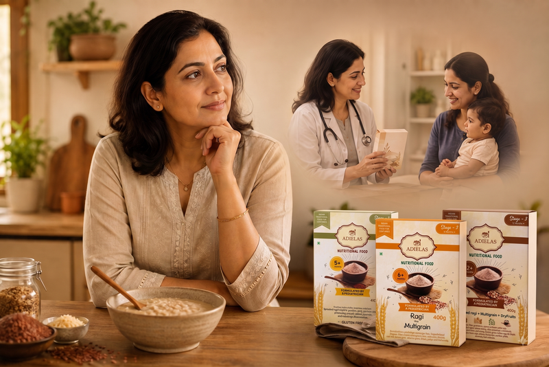 Dr. Vandana Rao reflecting on her journey from pediatric practice to creating wholesome children's food.